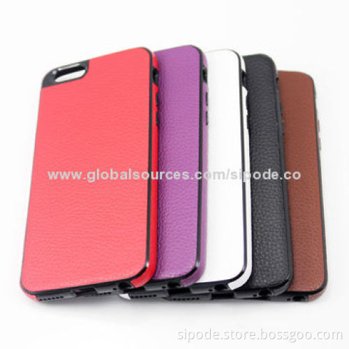 Protective TPU leather case for iPhone 6, customized design